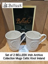 Set of 2 BELLEEK Irish Archive