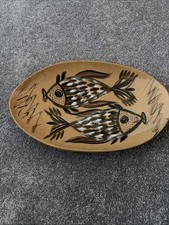 vintage studio pottery fish