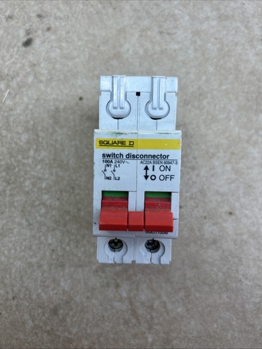 Square 100a double pole main - d,