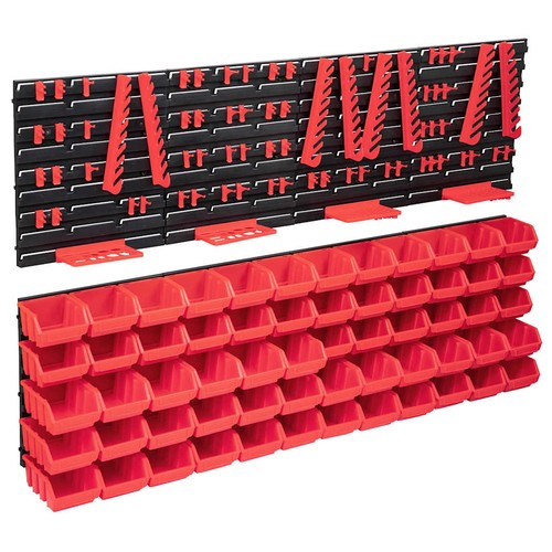 136 piece storage bin kit - piece,