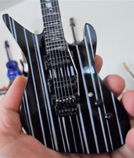 SYNYSTER GATES - Schecter Syn Black/White Signature 1:4 Scale Replica Guitar~New