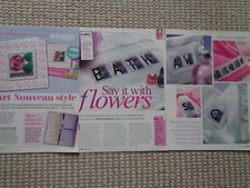 Rennie Mackintosh rose cross stitch chart designs - card & ABC alphabet