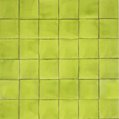 Monochrome mexican green tiles - mexican,