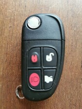 Oem Jaguar X-Type S-Type X350 C2C35284 Remote Alarm Key Fob, 4 Button Flip Key