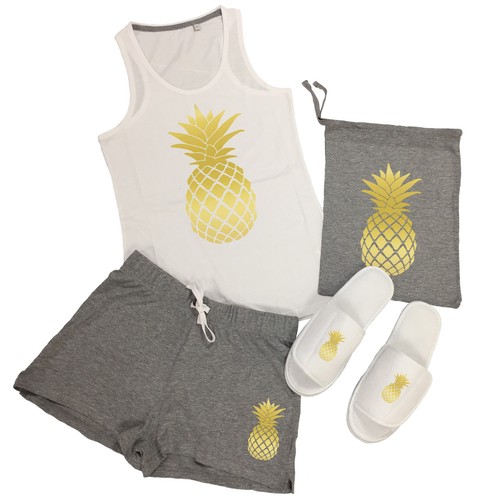 Pineapple vest top shorts - pineapple,