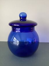 Cobalt Blue Lidded Glass