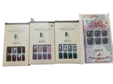 Press On Nails For Hands & Toes Reusable Fake Nail Set Full Cover Fake Nails
