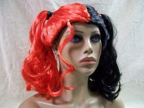 Half red black - red, &