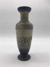 Doulton Lambeth, Vase, Cattle