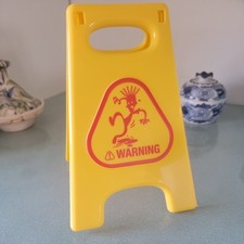 Novelty Toilet Humour Warning Sign '- Yellow