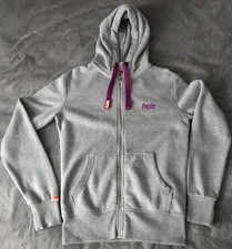 Superdry size XS orange label grey hoodie