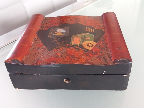 Antique japanese black - antique, black,rust