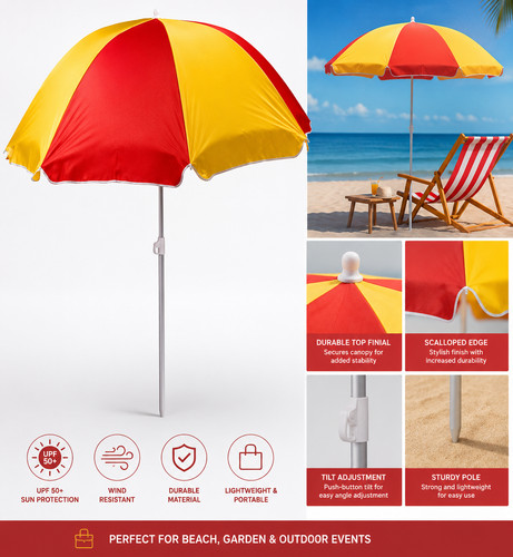 Beach tilting parasol umbrella - beach,