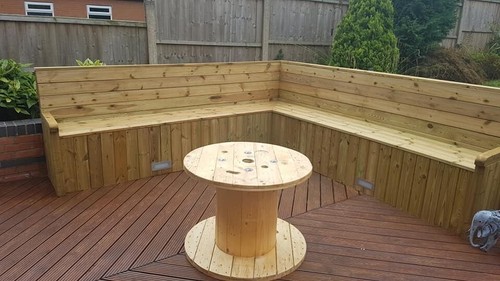 Wooden cable drum - cable, 750mm