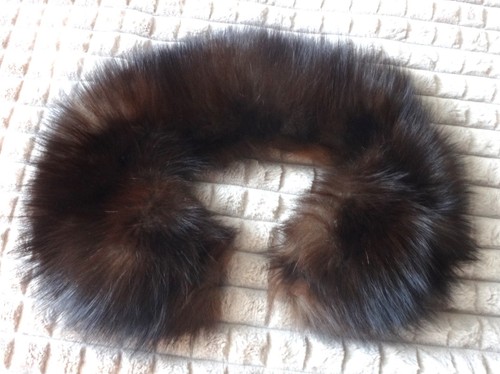 Vintage real silver fox fur