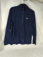 Low Alpine Fleece Size Medium Dark Blue 1/4 Zip Hiking Walking Outdoors Jumper