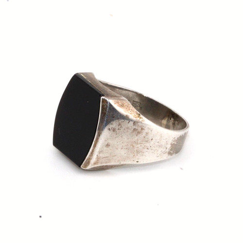 Men ring vintage - men's, silver
