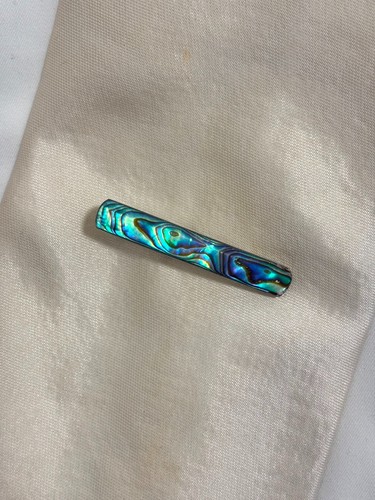 Vintage black blue - blue, abalone