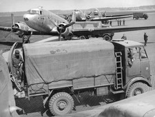 Lorry in British Zone waiting