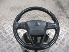 2013 SEAT LEON SE 5DR MK3 (5F) LEATHER MULTIFUNCTION STEERING WHEEL