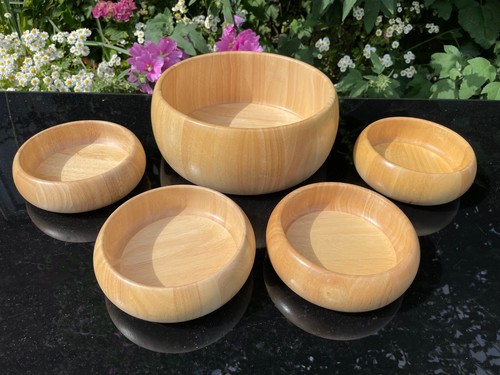 Set vintage wooden fruit - set,