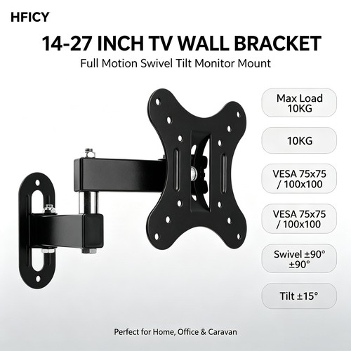 Full motion monitor - tv, wall