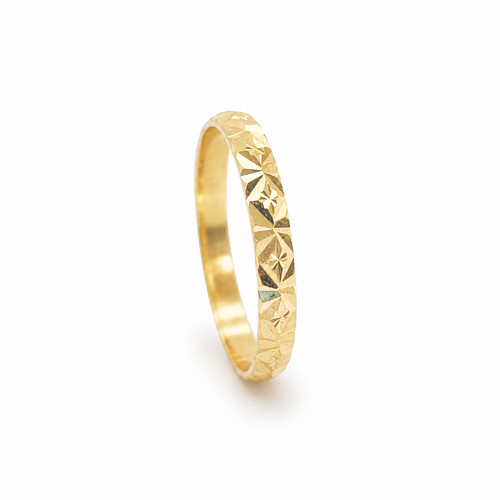 22ct yellow gold diamond cut - 22ct,