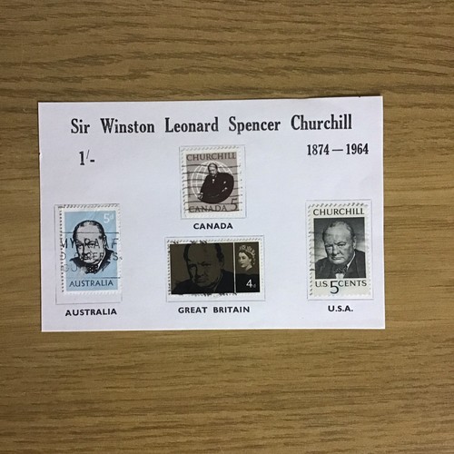 Winston churchill stamps - churchill, from