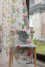 Pastoral Floral Sheer Voile