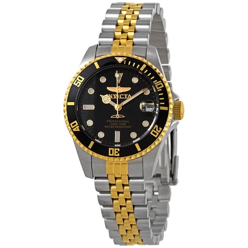 Invicta pro diver quartz black - invicta,