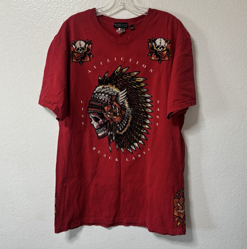 Affliction black label shirt - label,