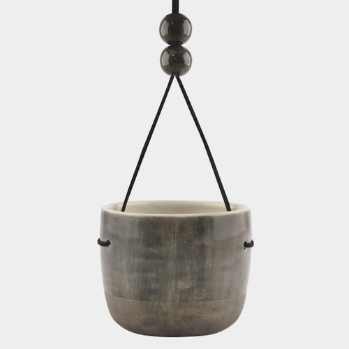 Porcelain hanging planter east - porcelain,