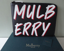 Brand New Boxed Mulberry Graffiti Leather Zipped Clutch Tech Travel Pouch Bag