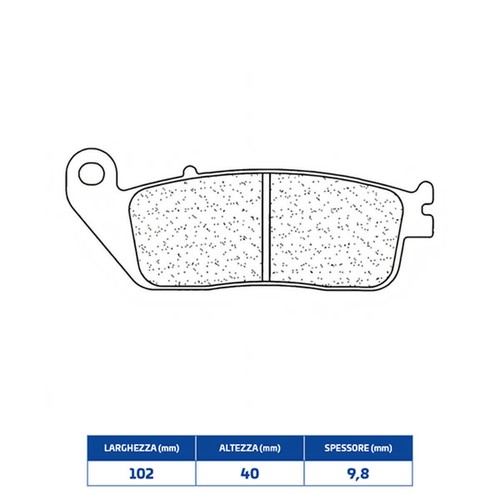 Front sintered brake - sintered, pads