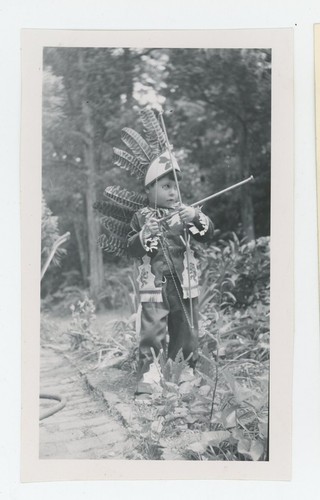 Vintage photo backyard little - photo,