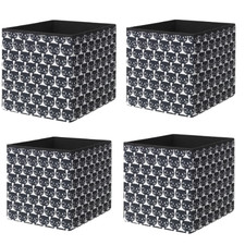 4x IKEA DRONA Storage Boxes 33x38x33cm For KALLAX Shelf Magazine Foldable Basket