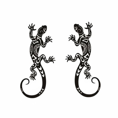 Pieces gecko wall decor - wall,