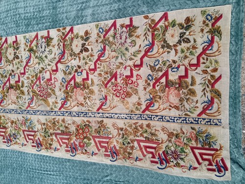 Antique needlepoint panel