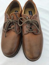 Dockers Oxford Shoes Men Size 10.5M Brown Leather Lace Up Waterproof Comfort