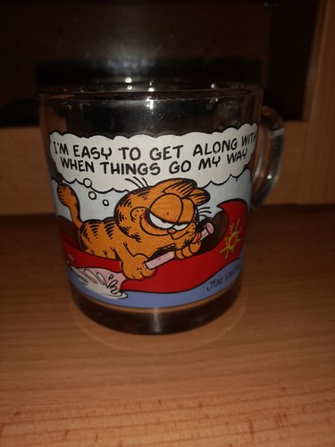 1978 garfield vintage glass - 1978,