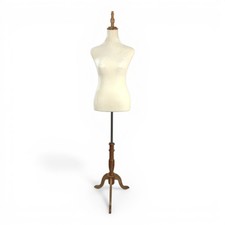 Beige velvet female mannequin - beige,