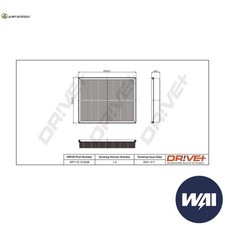 AIR FILTER DP1110.10.0206 FOR LTI VAUXHALL ZAFIRA/Mk/II ASTRAVAN/IV VX220 2.5L