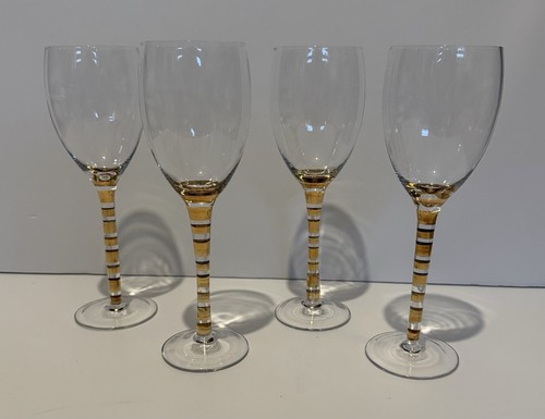 Set gold striped stem - gold,