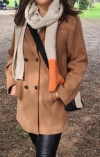 Mango wool short blended coat