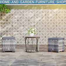 Set of 2 Rattan Storage