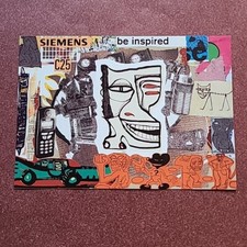 Siemens C25 Advertising Postcard, Daniel Holliday Illustration, Unposted. 