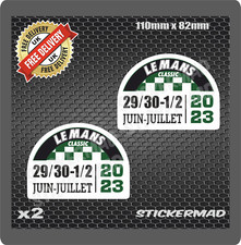 LEMANS Classic 2023 Gloss Vinyl Stickers ( High Quality ) FORD GT40 motorsport