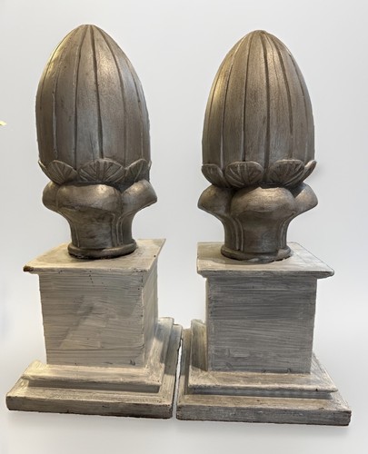 Two wood acorn decorative - acorn,