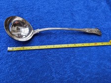 Antique solid silver soup