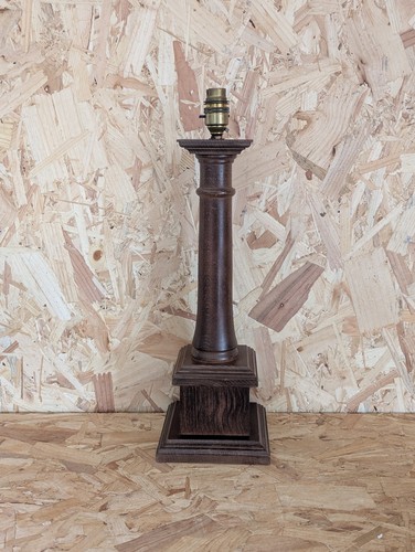Vintage column table lamp - vintage,